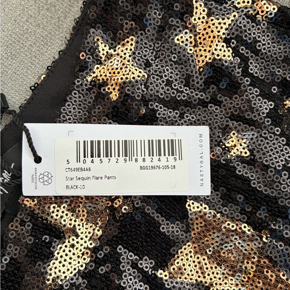 Nasty Gal Star Sequin pants NWOT - Picture 5 of 7